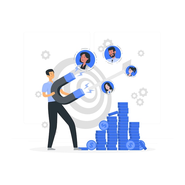 Magnet attracting customers
